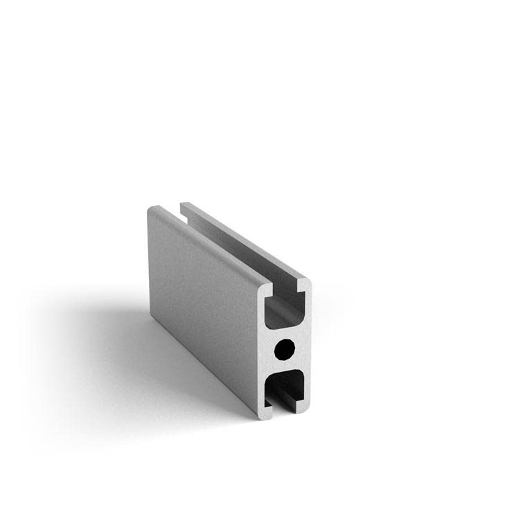 101845 - 18,5x45 2 grooves / 8mm Groove / Groove / Aluminium profiles / Products / Alutec | Profili in alluminio, sistemi di trasporto e automazione industriale - Alutec Group 101845 - 18,5x45 2 grooves / 8mm Groove / Groove / Aluminium profiles / Products / Alutec | Profili in alluminio, sistemi di trasporto e automazione industriale - Alutec Group