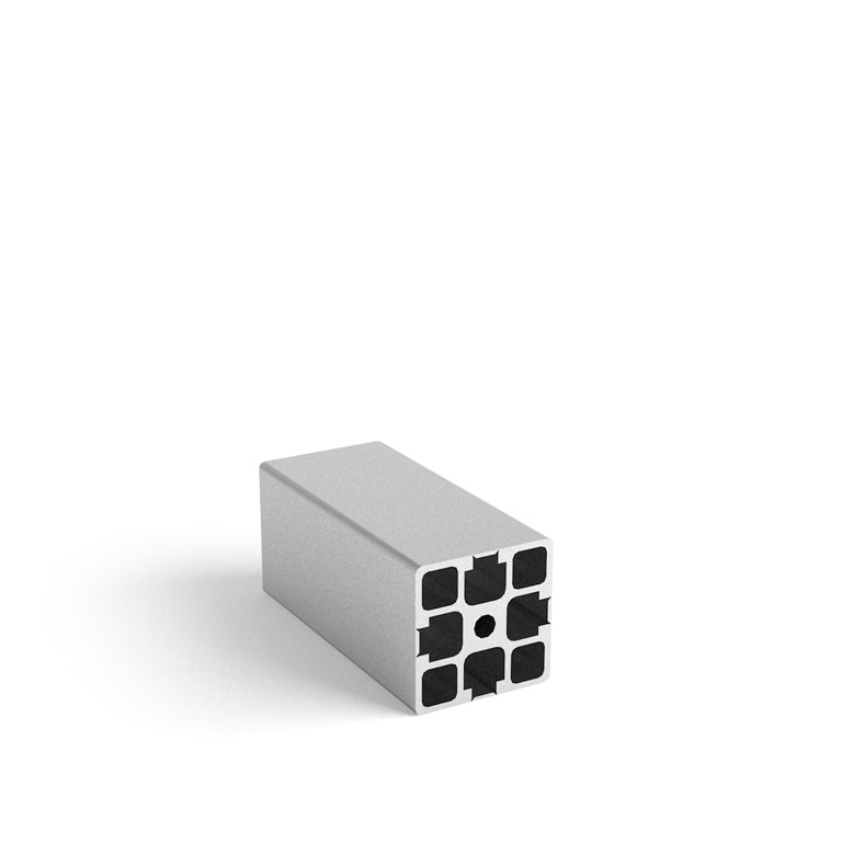 124548 - 45x45 con cave a strappo / Cava 8 Standard / Cava / Profili in Alluminio / Prodotti / Alutec | Profili in alluminio, sistemi di trasporto e automazione industriale - Alutec Group 124548 - 45x45 con cave a strappo / Cava 8 Standard / Cava / Profili in Alluminio / Prodotti / Alutec | Profili in alluminio, sistemi di trasporto e automazione industriale - Alutec Group