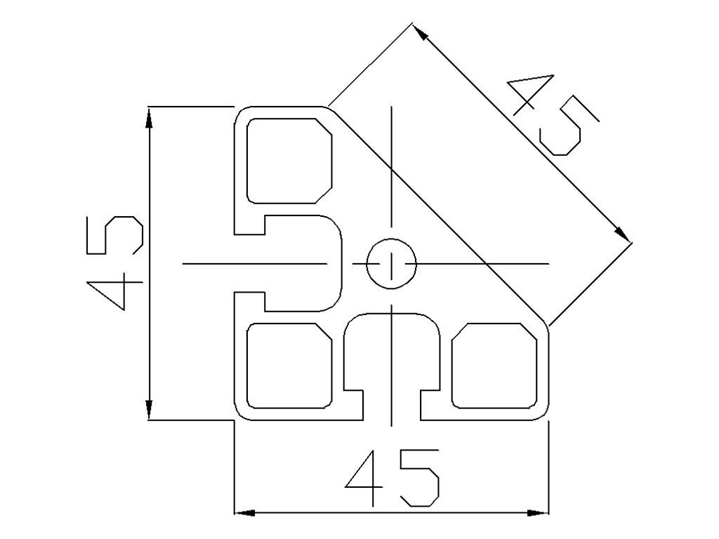 104503 - 45x45 Profilo Angolare / Cava 8 Standard / Cava / Profili in Alluminio / Prodotti / Alutec | Profili in alluminio, sistemi di trasporto e automazione industriale - Alutec Group 104503 - 45x45 Profilo Angolare / Cava 8 Standard / Cava / Profili in Alluminio / Prodotti / Alutec | Profili in alluminio, sistemi di trasporto e automazione industriale - Alutec Group