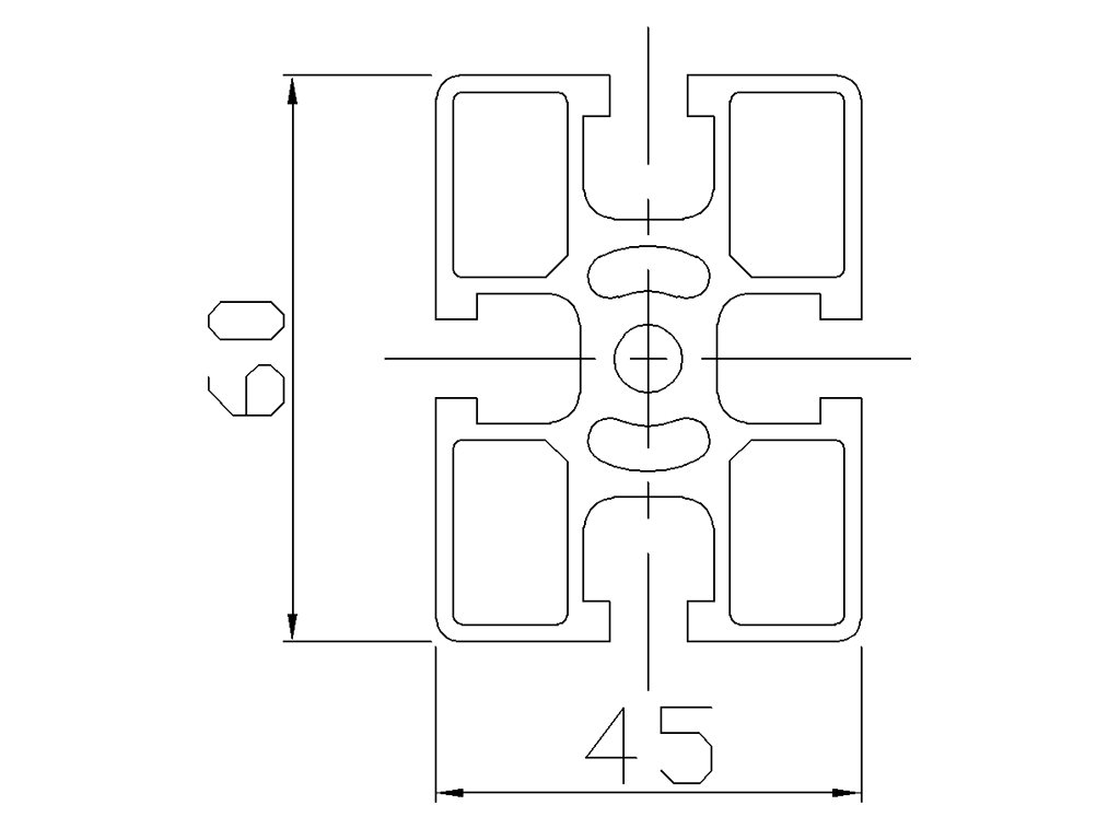 104560L - 45x60 Light / 8mm Groove / Groove / Aluminium profiles / Products / Alutec | Profili in alluminio, sistemi di trasporto e automazione industriale - Alutec Group 104560L - 45x60 Light / 8mm Groove / Groove / Aluminium profiles / Products / Alutec | Profili in alluminio, sistemi di trasporto e automazione industriale - Alutec Group