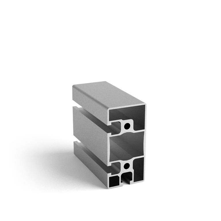 124590 - 45x90 Semi-closed / 8mm Groove / Groove / Aluminium profiles / Products / Alutec | Profili in alluminio, sistemi di trasporto e automazione industriale - Alutec Group 124590 - 45x90 Semi-closed / 8mm Groove / Groove / Aluminium profiles / Products / Alutec | Profili in alluminio, sistemi di trasporto e automazione industriale - Alutec Group