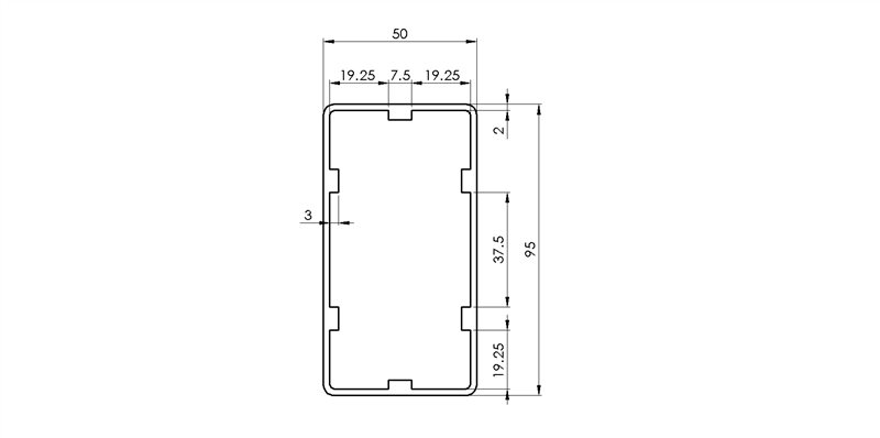 134590 - 45x90 telescopic / Telescopic profiles / Aluminium profiles / Products / Alutec | Profili in alluminio, sistemi di trasporto e automazione industriale - Alutec Group 134590 - 45x90 telescopic / Telescopic profiles / Aluminium profiles / Products / Alutec | Profili in alluminio, sistemi di trasporto e automazione industriale - Alutec Group
