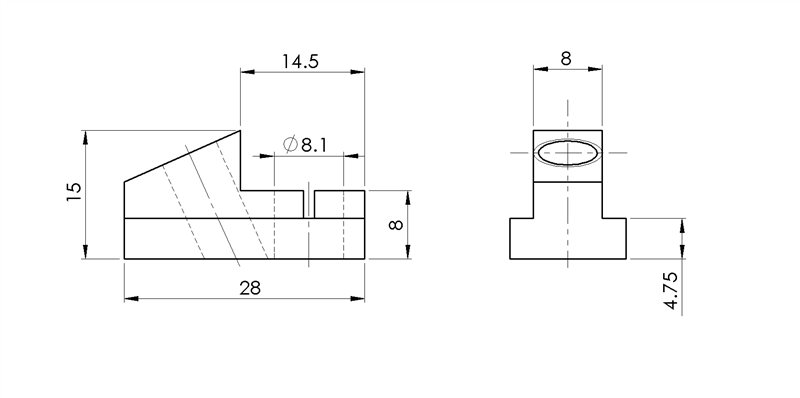 214508 - Verbindungselement / Verbindungen: Winkel, Plättchen, Verbindungsstücke / Befestigungszubehör / Produkte / Alutec | Profili in alluminio, sistemi di trasporto e automazione industriale - Alutec Group 214508 - Verbindungselement / Verbindungen: Winkel, Plättchen, Verbindungsstücke / Befestigungszubehör / Produkte / Alutec | Profili in alluminio, sistemi di trasporto e automazione industriale - Alutec Group