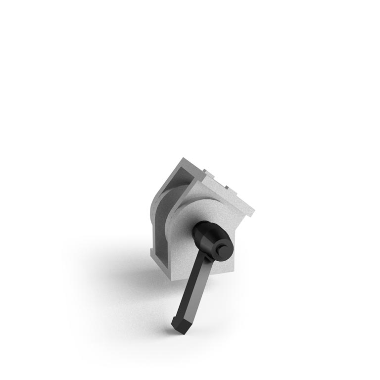 324546 - Pivot joint with locking lever 45x45 / Connections: angle brackets, fastening plates, butt joints / Fastening accessories / Products / Alutec | Profili in alluminio, sistemi di trasporto e automazione industriale - Alutec Group 324546 - Pivot joint with locking lever 45x45 / Connections: angle brackets, fastening plates, butt joints / Fastening accessories / Products / Alutec | Profili in alluminio, sistemi di trasporto e automazione industriale - Alutec Group