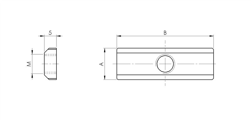210840 - Rechteckige Muttern / Schrauben, Muttern, Unterlegscheiben / Befestigungszubehör / Produkte / Alutec | Profili in alluminio, sistemi di trasporto e automazione industriale - Alutec Group 210840 - Rechteckige Muttern / Schrauben, Muttern, Unterlegscheiben / Befestigungszubehör / Produkte / Alutec | Profili in alluminio, sistemi di trasporto e automazione industriale - Alutec Group