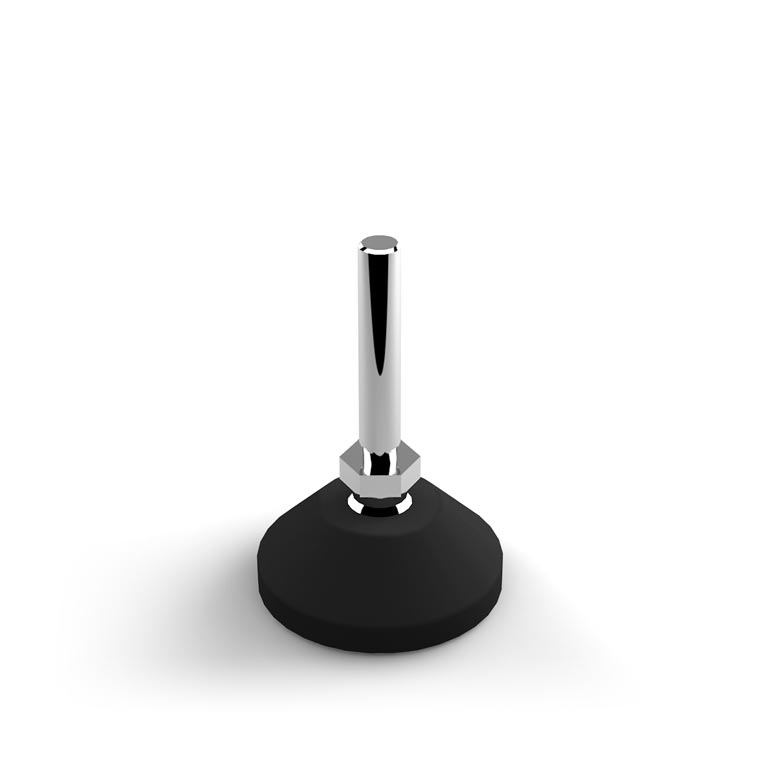 405012L - Anti-vibration articulated feet Ø50 mm / Anti-vibration articulated feet / Support accessories / Products / Alutec | Profili in alluminio, sistemi di trasporto e automazione industriale - Alutec Group 405012L - Anti-vibration articulated feet Ø50 mm / Anti-vibration articulated feet / Support accessories / Products / Alutec | Profili in alluminio, sistemi di trasporto e automazione industriale - Alutec Group