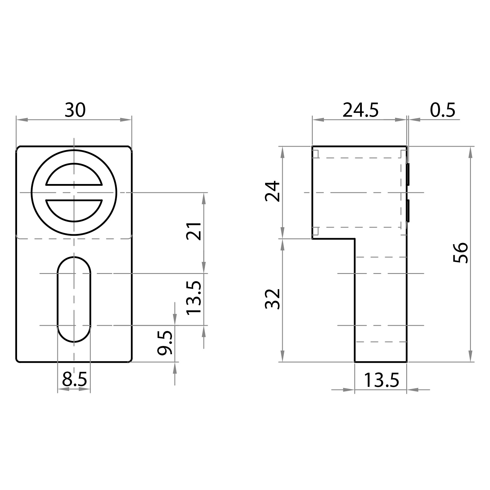 624500 - Magnetic doorstop for all profiles / Completion accessories / Accessories for structures and protections / Products / Alutec | Profili in alluminio, sistemi di trasporto e automazione industriale - Alutec Group 624500 - Magnetic doorstop for all profiles / Completion accessories / Accessories for structures and protections / Products / Alutec | Profili in alluminio, sistemi di trasporto e automazione industriale - Alutec Group