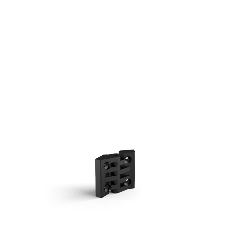 601616 - Cerniera poliammide profilo-pannello viti M4x20 / Accessori di complemento / Accessori per strutture e protezioni / Prodotti / Alutec | Profili in alluminio, sistemi di trasporto e automazione industriale - Alutec Group 601616 - Cerniera poliammide profilo-pannello viti M4x20 / Accessori di complemento / Accessori per strutture e protezioni / Prodotti / Alutec | Profili in alluminio, sistemi di trasporto e automazione industriale - Alutec Group