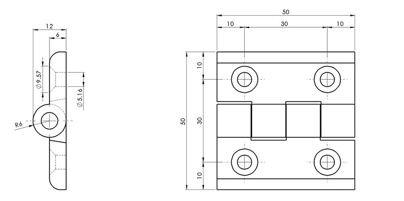 613030 - Koplanare Scharnierbefestigung vorne M5 / Ergänzendes Zubehör / Zubehör für Strukturen und Schutzeinrichtungen / Produkte / Alutec | Profili in alluminio, sistemi di trasporto e automazione industriale - Alutec Group 613030 - Koplanare Scharnierbefestigung vorne M5 / Ergänzendes Zubehör / Zubehör für Strukturen und Schutzeinrichtungen / Produkte / Alutec | Profili in alluminio, sistemi di trasporto e automazione industriale - Alutec Group