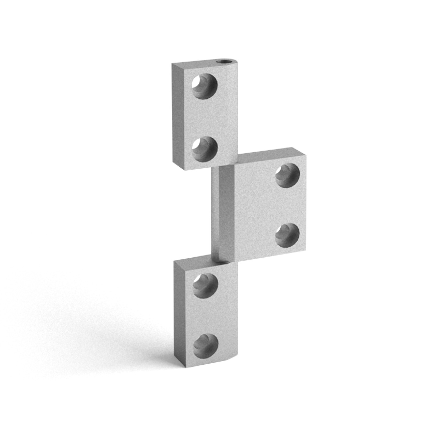 634518 - Triple aluminium hinge 45x18,5 M6x20 screws / Completion accessories / Accessories for structures and protections / Products / Alutec | Profili in alluminio, sistemi di trasporto e automazione industriale - Alutec Group 634518 - Triple aluminium hinge 45x18,5 M6x20 screws / Completion accessories / Accessories for structures and protections / Products / Alutec | Profili in alluminio, sistemi di trasporto e automazione industriale - Alutec Group