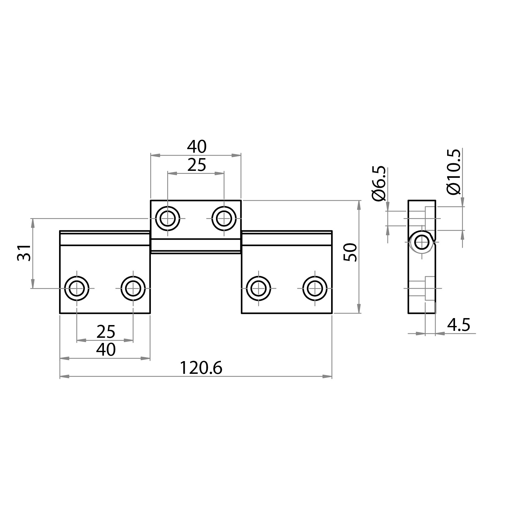 631840 - Cerniera alluminio tripla profilo 18x32 M6x20 / Accessori per profili cava 8 Serie 40 / Accessori per strutture e protezioni / Prodotti / Alutec | Profili in alluminio, sistemi di trasporto e automazione industriale - Alutec Group 631840 - Cerniera alluminio tripla profilo 18x32 M6x20 / Accessori per profili cava 8 Serie 40 / Accessori per strutture e protezioni / Prodotti / Alutec | Profili in alluminio, sistemi di trasporto e automazione industriale - Alutec Group