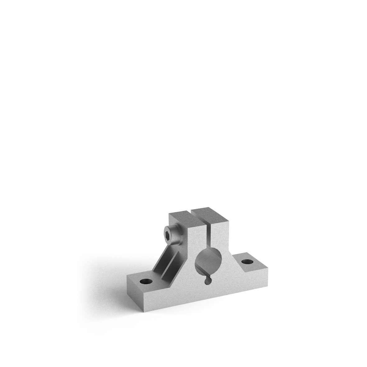729220 - Horizontal rod support Ø20 (screws including) / Aluminium connectors / Supports and guides / Products / Alutec | Profili in alluminio, sistemi di trasporto e automazione industriale - Alutec Group 729220 - Horizontal rod support Ø20 (screws including) / Aluminium connectors / Supports and guides / Products / Alutec | Profili in alluminio, sistemi di trasporto e automazione industriale - Alutec Group