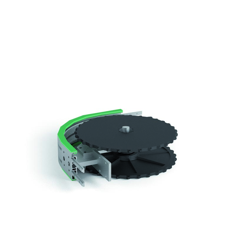 AR200086-90 - Rücklauf 90° Leerlaufkurve mittlerer Radius 200 mm / Komponenten für Rinne 86 mm / Aluflex / Produkte / Alutec | Profili in alluminio, sistemi di trasporto e automazione industriale - Alutec Group AR200086-90 - Rücklauf 90° Leerlaufkurve mittlerer Radius 200 mm / Komponenten für Rinne 86 mm / Aluflex / Produkte / Alutec | Profili in alluminio, sistemi di trasporto e automazione industriale - Alutec Group