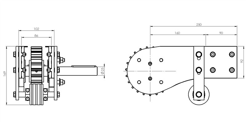 ATD12086S - Testata di traino destra per catena 82,5 mm in acciaio / Componenti per canale 86 mm / Aluflex / Prodotti / Alutec | Profili in alluminio, sistemi di trasporto e automazione industriale - Alutec Group ATD12086S - Testata di traino destra per catena 82,5 mm in acciaio / Componenti per canale 86 mm / Aluflex / Prodotti / Alutec | Profili in alluminio, sistemi di trasporto e automazione industriale - Alutec Group