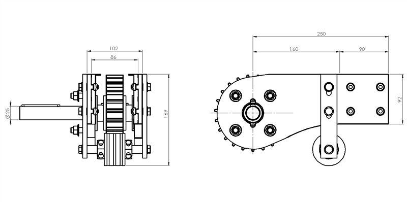 ATS12086S - Testata di traino sinistra per catena 82,5 mm in acciaio / Componenti per canale 86 mm / Aluflex / Prodotti / Alutec | Profili in alluminio, sistemi di trasporto e automazione industriale - Alutec Group ATS12086S - Testata di traino sinistra per catena 82,5 mm in acciaio / Componenti per canale 86 mm / Aluflex / Prodotti / Alutec | Profili in alluminio, sistemi di trasporto e automazione industriale - Alutec Group