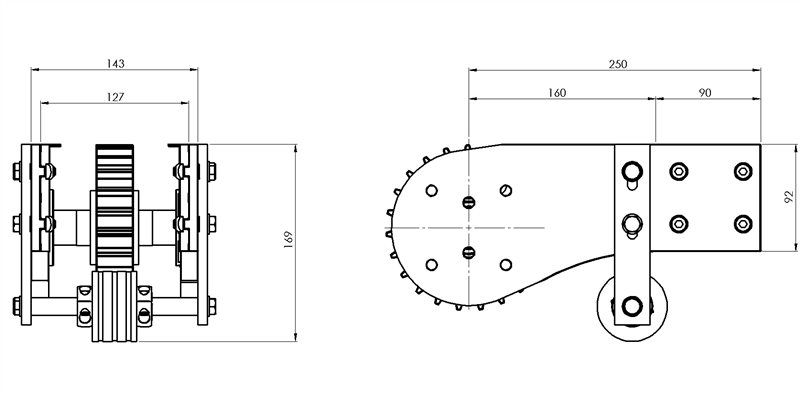 ARU12127S - Testata di rinvio per catena 114,3 mm in acciaio / Componenti per canale 127 mm / Aluflex / Prodotti / Alutec | Profili in alluminio, sistemi di trasporto e automazione industriale - Alutec Group ARU12127S - Testata di rinvio per catena 114,3 mm in acciaio / Componenti per canale 127 mm / Aluflex / Prodotti / Alutec | Profili in alluminio, sistemi di trasporto e automazione industriale - Alutec Group