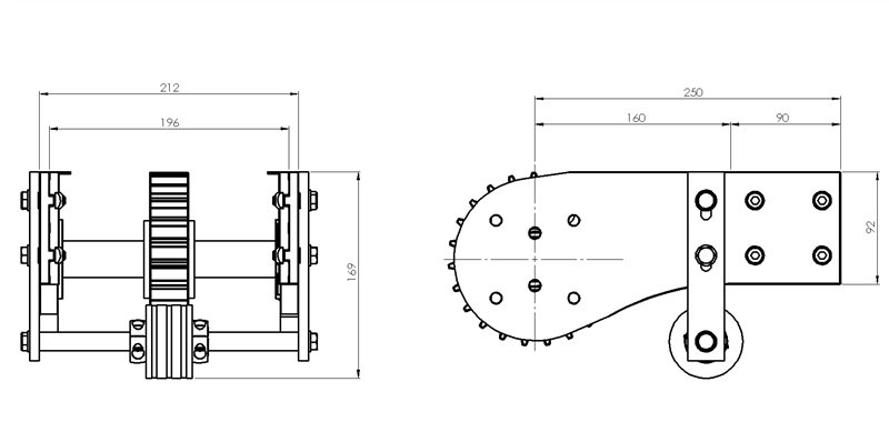 ARU12196S - Leerlaufkopf für Stahlkette 190,5 mm / Komponenten für Rinne 196 mm / Aluflex / Produkte / Alutec | Profili in alluminio, sistemi di trasporto e automazione industriale - Alutec Group ARU12196S - Leerlaufkopf für Stahlkette 190,5 mm / Komponenten für Rinne 196 mm / Aluflex / Produkte / Alutec | Profili in alluminio, sistemi di trasporto e automazione industriale - Alutec Group