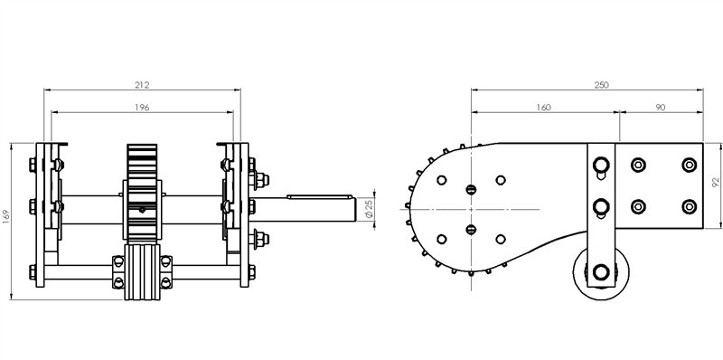 ATD12196S - Testata di traino destra per catena 190,5 mm in acciaio / Componenti per canale 196 mm / Aluflex / Prodotti / Alutec | Profili in alluminio, sistemi di trasporto e automazione industriale - Alutec Group ATD12196S - Testata di traino destra per catena 190,5 mm in acciaio / Componenti per canale 196 mm / Aluflex / Prodotti / Alutec | Profili in alluminio, sistemi di trasporto e automazione industriale - Alutec Group