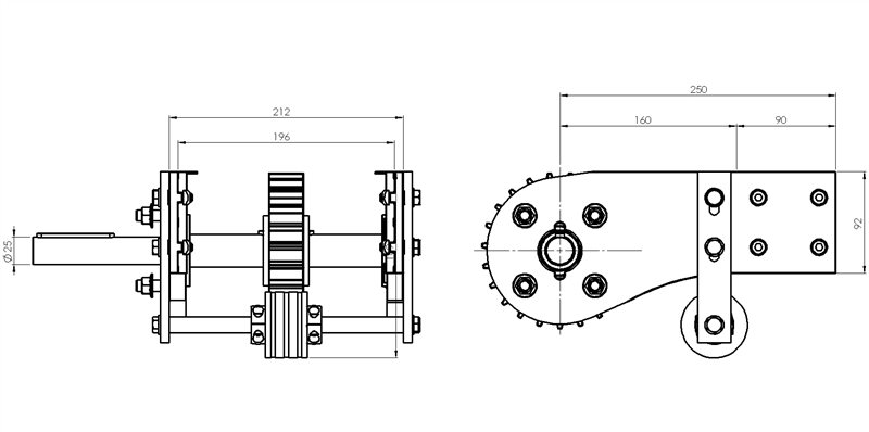 ATS12196S - Ziehkopf (links) für Stahlkette 190,5 mm / Komponenten für Rinne 196 mm / Aluflex / Produkte / Alutec | Profili in alluminio, sistemi di trasporto e automazione industriale - Alutec Group ATS12196S - Ziehkopf (links) für Stahlkette 190,5 mm / Komponenten für Rinne 196 mm / Aluflex / Produkte / Alutec | Profili in alluminio, sistemi di trasporto e automazione industriale - Alutec Group