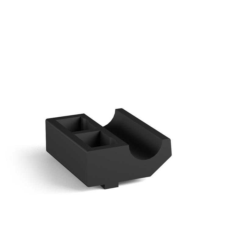 820101 - Guide support for wheel 820200 / Linear guides Ø20 / Linear sliding systems / Products / Alutec | Profili in alluminio, sistemi di trasporto e automazione industriale - Alutec Group 820101 - Guide support for wheel 820200 / Linear guides Ø20 / Linear sliding systems / Products / Alutec | Profili in alluminio, sistemi di trasporto e automazione industriale - Alutec Group