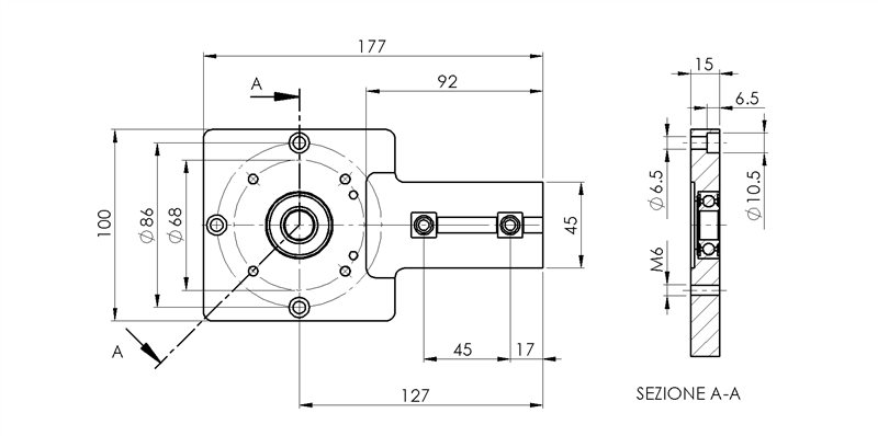 904502 - Flangia portamotore in asse per attacco MVF30F-MINIMOTOR / Trasporto motorizzato con rulli Ø50 / Nastri di trasporto / Prodotti / Alutec | Profili in alluminio, sistemi di trasporto e automazione industriale - Alutec Group 904502 - Flangia portamotore in asse per attacco MVF30F-MINIMOTOR / Trasporto motorizzato con rulli Ø50 / Nastri di trasporto / Prodotti / Alutec | Profili in alluminio, sistemi di trasporto e automazione industriale - Alutec Group