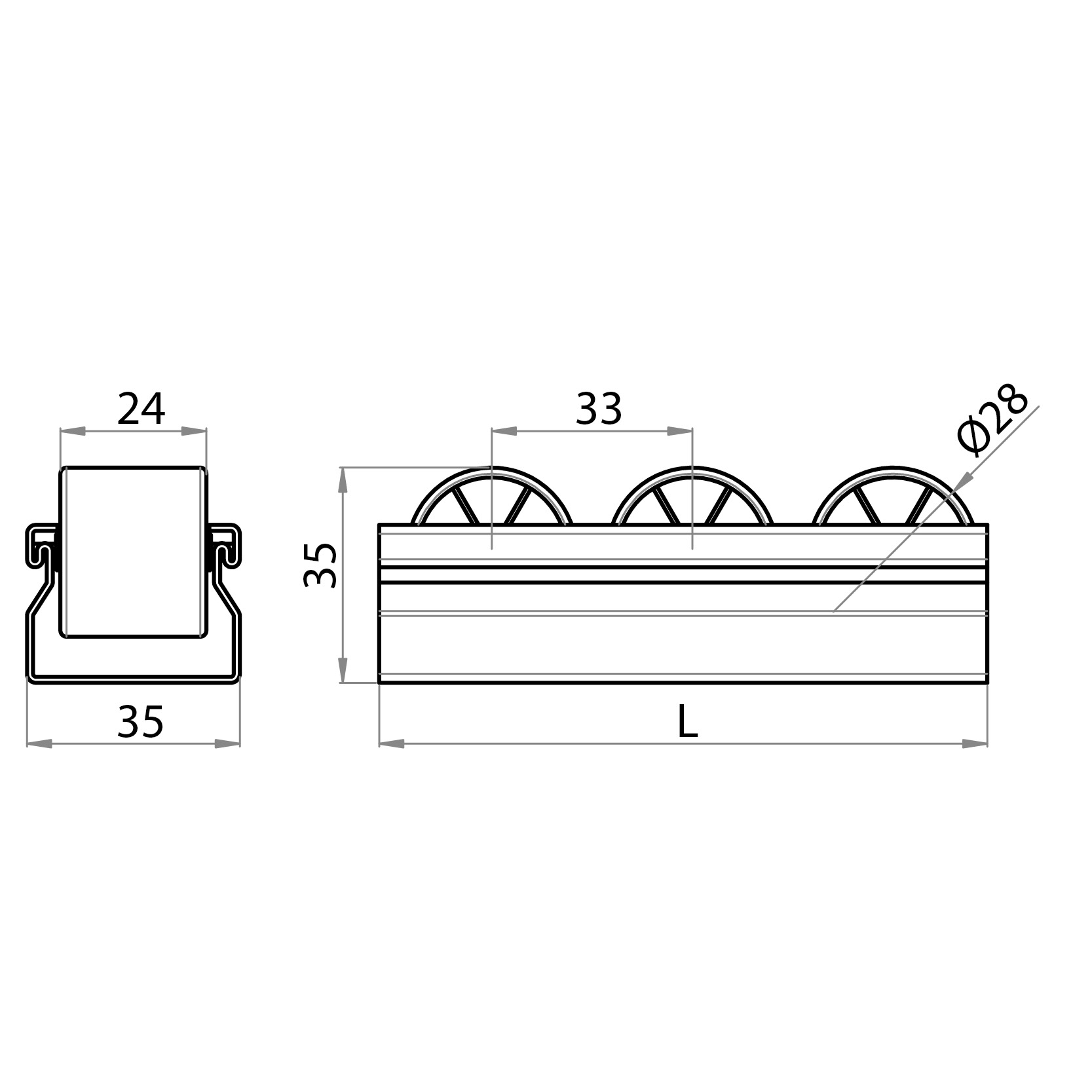 700460 - Rollenförderer / Rollenförderer und Verbindungsflansche / Rohrsysteme / Produkte / Alutec | Profili in alluminio, sistemi di trasporto e automazione industriale - Alutec Group 700460 - Rollenförderer / Rollenförderer und Verbindungsflansche / Rohrsysteme / Produkte / Alutec | Profili in alluminio, sistemi di trasporto e automazione industriale - Alutec Group