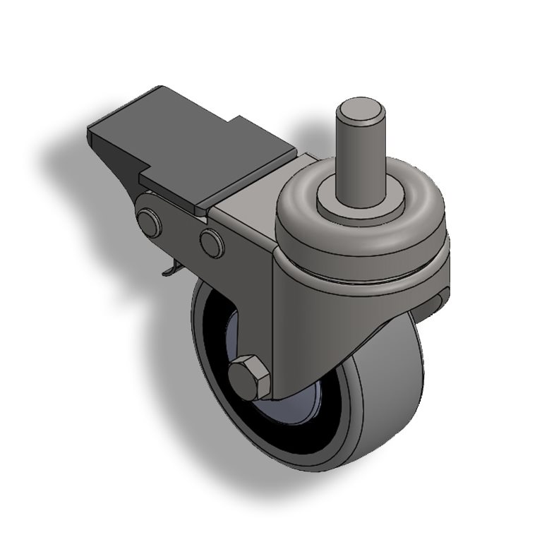 516012 - Ruota girevole Ø60 mm con freno fissaggio a vite M12 / Elementi di finitura / Sistemi tubolari / Prodotti / Alutec | Profili in alluminio, sistemi di trasporto e automazione industriale - Alutec Group 516012 - Ruota girevole Ø60 mm con freno fissaggio a vite M12 / Elementi di finitura / Sistemi tubolari / Prodotti / Alutec | Profili in alluminio, sistemi di trasporto e automazione industriale - Alutec Group