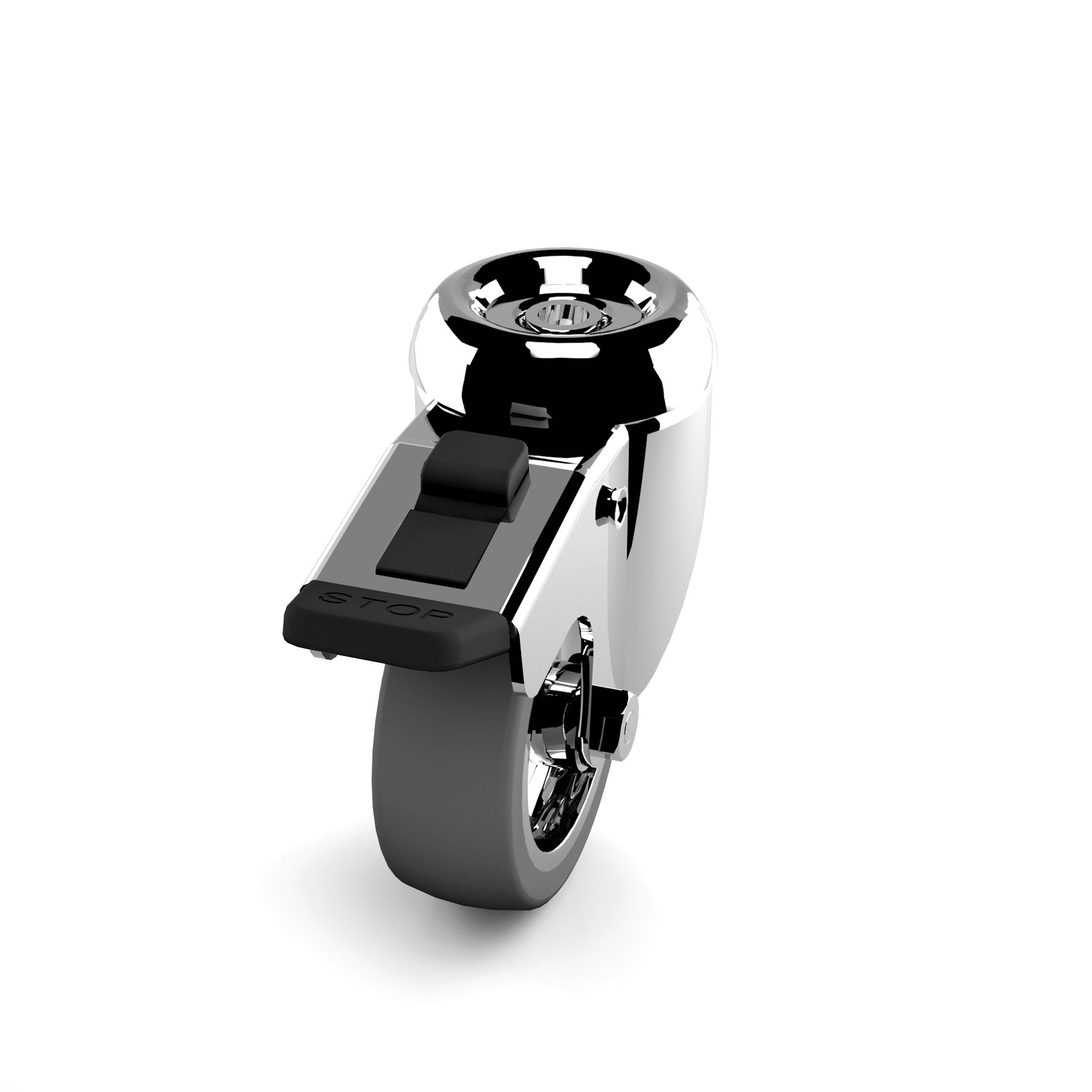 516007 - Lenkrolle Ø63 mm mit Bremse (verchromt) / Lenkrollen / Stützzubehör / Produkte / Alutec | Profili in alluminio, sistemi di trasporto e automazione industriale - Alutec Group 516007 - Lenkrolle Ø63 mm mit Bremse (verchromt) / Lenkrollen / Stützzubehör / Produkte / Alutec | Profili in alluminio, sistemi di trasporto e automazione industriale - Alutec Group