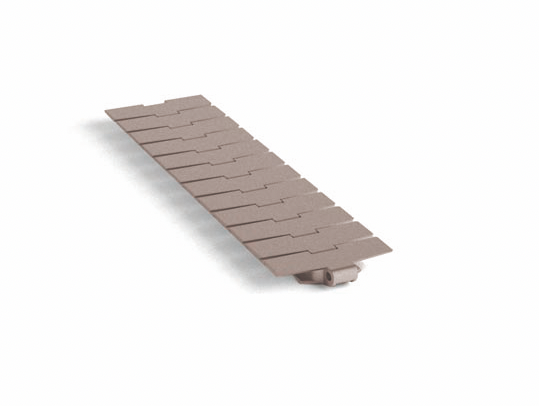 Kette für Lamellenförderband A4620114: Kette aus Aluflex-Acetalharz für Rinne 127 mm.