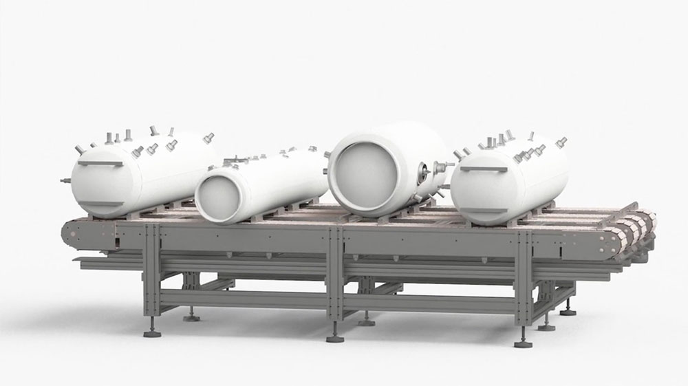 Table-top accumulation conveyor line