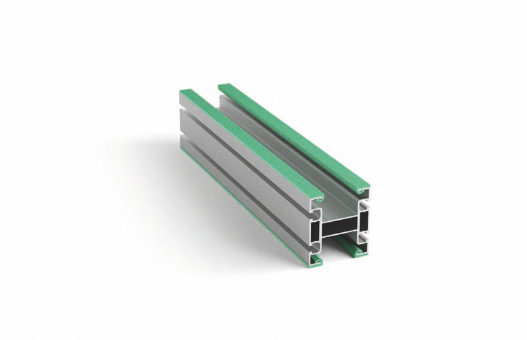 Table-top conveyor belt component A2U92086: Frame for chain 82,5 mm (forward and return) designed for limited space, able to fit challenging configurations.