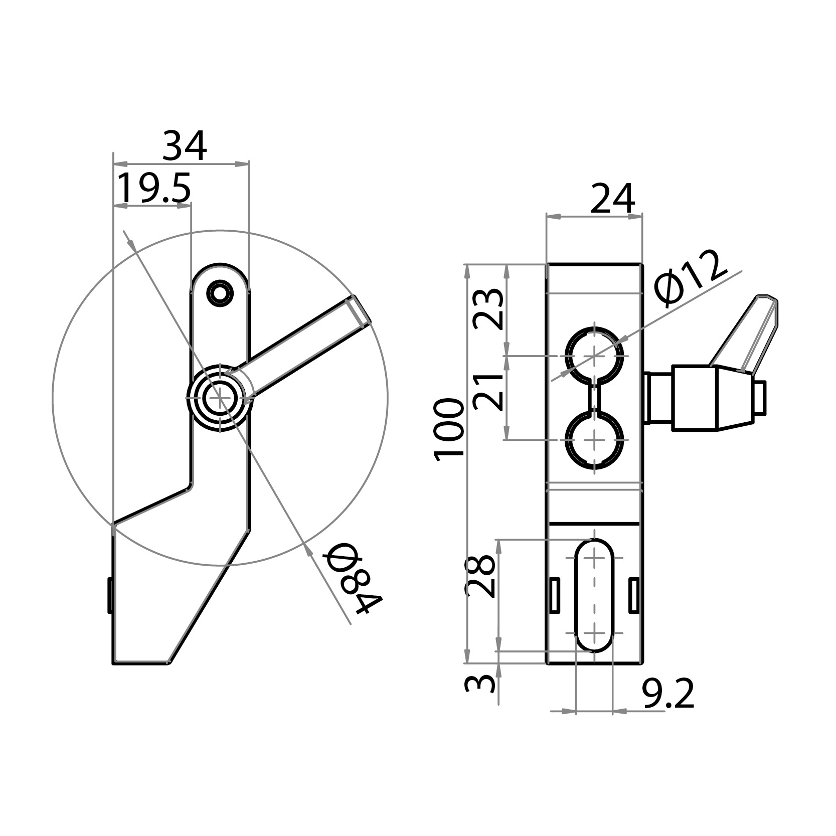 730113-M - Supporto guida di contenimento con maniglia a ripresa / Morsetti e supporti per fotocellule / Supporti e guide / Prodotti / Alutec | Profili in alluminio, sistemi di trasporto e automazione industriale - Alutec Group 730113-M - Supporto guida di contenimento con maniglia a ripresa / Morsetti e supporti per fotocellule / Supporti e guide / Prodotti / Alutec | Profili in alluminio, sistemi di trasporto e automazione industriale - Alutec Group