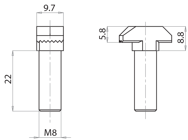 202008 - Viti con testa a martello / Viti, dadi, rondelle / Accessori di fissaggio / Prodotti / Alutec | Profili in alluminio, sistemi di trasporto e automazione industriale - Alutec Group 202008 - Viti con testa a martello / Viti, dadi, rondelle / Accessori di fissaggio / Prodotti / Alutec | Profili in alluminio, sistemi di trasporto e automazione industriale - Alutec Group