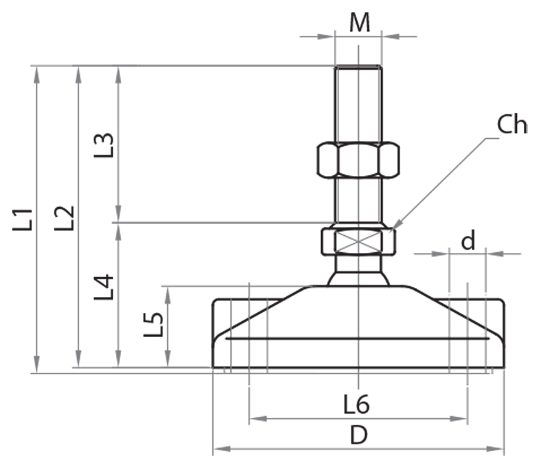 419916 - Piedi snodati fissabili antivibranti Ø100 mm / Piedi snodati fissabili antivibranti / Accessori di sostegno / Prodotti / Alutec | Profili in alluminio, sistemi di trasporto e automazione industriale - Alutec Group 419916 - Piedi snodati fissabili antivibranti Ø100 mm / Piedi snodati fissabili antivibranti / Accessori di sostegno / Prodotti / Alutec | Profili in alluminio, sistemi di trasporto e automazione industriale - Alutec Group