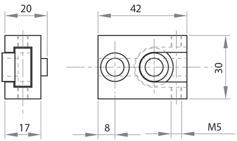534018 - Ancoraggio rapido per pannelli e reti / Accessori di complemento / Accessori per strutture e protezioni / Prodotti / Alutec | Profili in alluminio, sistemi di trasporto e automazione industriale - Alutec Group 534018 - Ancoraggio rapido per pannelli e reti / Accessori di complemento / Accessori per strutture e protezioni / Prodotti / Alutec | Profili in alluminio, sistemi di trasporto e automazione industriale - Alutec Group