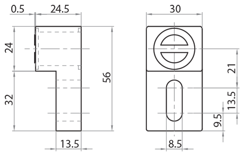 624532 - Magnetischer Türstopper 7 kg, 32 mm Anschlag / Ergänzendes Zubehör / Zubehör für Strukturen und Schutzeinrichtungen / Produkte / Alutec | Profili in alluminio, sistemi di trasporto e automazione industriale - Alutec Group 624532 - Magnetischer Türstopper 7 kg, 32 mm Anschlag / Ergänzendes Zubehör / Zubehör für Strukturen und Schutzeinrichtungen / Produkte / Alutec | Profili in alluminio, sistemi di trasporto e automazione industriale - Alutec Group