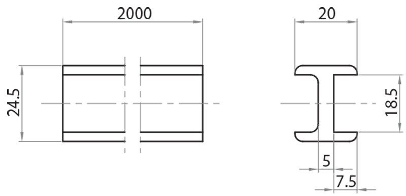 700024 - Runner for sliding doors / Completion accessories / Accessories for structures and protections / Products / Alutec | Profili in alluminio, sistemi di trasporto e automazione industriale - Alutec Group 700024 - Runner for sliding doors / Completion accessories / Accessories for structures and protections / Products / Alutec | Profili in alluminio, sistemi di trasporto e automazione industriale - Alutec Group