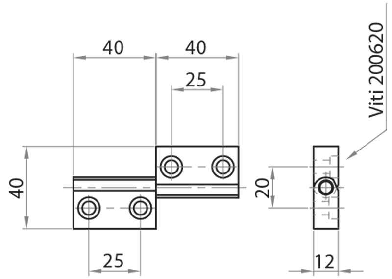 611818 - Aluminium-Scharnierprofile 18,5x32 und 32x32, Schrauben M6x20 / Ergänzendes Zubehör / Zubehör für Strukturen und Schutzeinrichtungen / Produkte / Alutec | Profili in alluminio, sistemi di trasporto e automazione industriale - Alutec Group 611818 - Aluminium-Scharnierprofile 18,5x32 und 32x32, Schrauben M6x20 / Ergänzendes Zubehör / Zubehör für Strukturen und Schutzeinrichtungen / Produkte / Alutec | Profili in alluminio, sistemi di trasporto e automazione industriale - Alutec Group