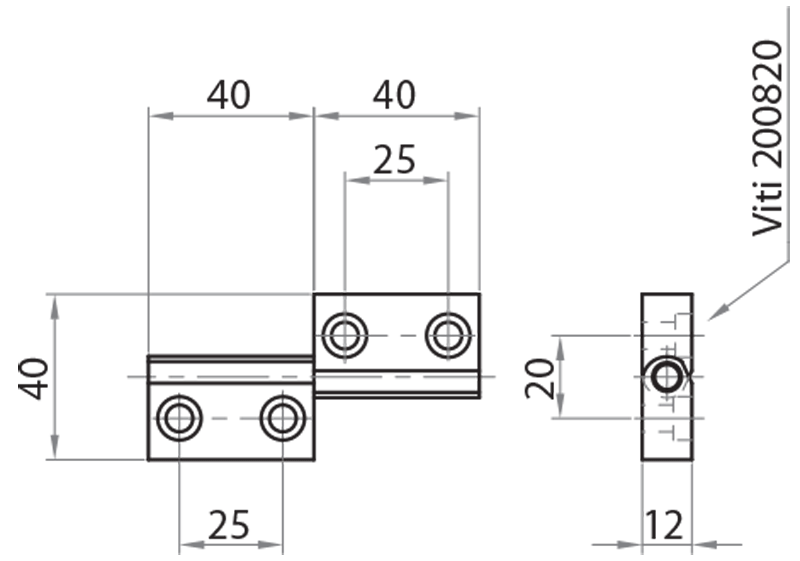 611818-8 - Cerniera alluminio profilo 18,5x32 e 32x32 viti M8x20 / Accessori di complemento / Accessori per strutture e protezioni / Prodotti / Alutec | Profili in alluminio, sistemi di trasporto e automazione industriale - Alutec Group 611818-8 - Cerniera alluminio profilo 18,5x32 e 32x32 viti M8x20 / Accessori di complemento / Accessori per strutture e protezioni / Prodotti / Alutec | Profili in alluminio, sistemi di trasporto e automazione industriale - Alutec Group