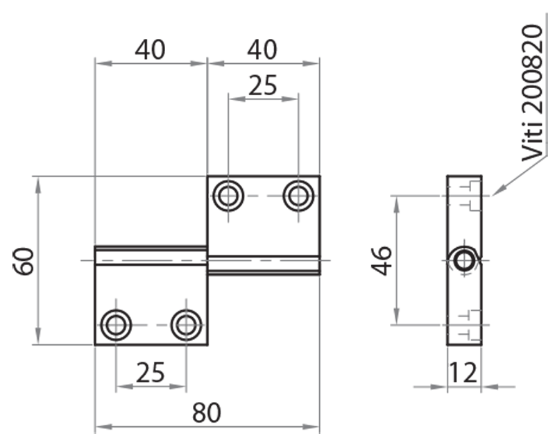 614545-8 - Aluminium-Scharnierprofil 45x45, Schrauben M8x20 / Ergänzendes Zubehör / Zubehör für Strukturen und Schutzeinrichtungen / Produkte / Alutec | Profili in alluminio, sistemi di trasporto e automazione industriale - Alutec Group 614545-8 - Aluminium-Scharnierprofil 45x45, Schrauben M8x20 / Ergänzendes Zubehör / Zubehör für Strukturen und Schutzeinrichtungen / Produkte / Alutec | Profili in alluminio, sistemi di trasporto e automazione industriale - Alutec Group