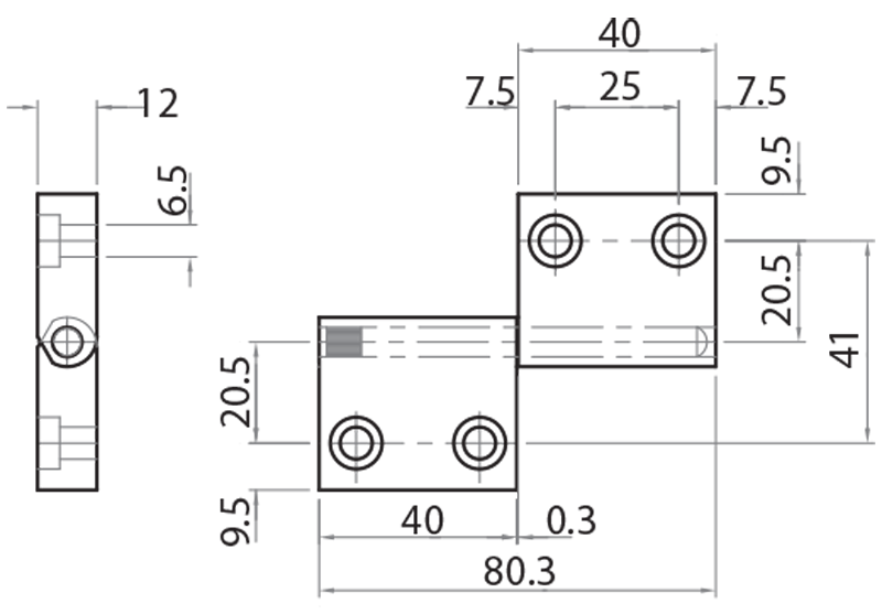 614040 - Doppelte Aluminiumscharniere für Profile 40x40 - 40x40 / Zubehör für 8 mm Hohlprofile Serie 40 / Zubehör für Strukturen und Schutzeinrichtungen / Produkte / Alutec | Profili in alluminio, sistemi di trasporto e automazione industriale - Alutec Group 614040 - Doppelte Aluminiumscharniere für Profile 40x40 - 40x40 / Zubehör für 8 mm Hohlprofile Serie 40 / Zubehör für Strukturen und Schutzeinrichtungen / Produkte / Alutec | Profili in alluminio, sistemi di trasporto e automazione industriale - Alutec Group