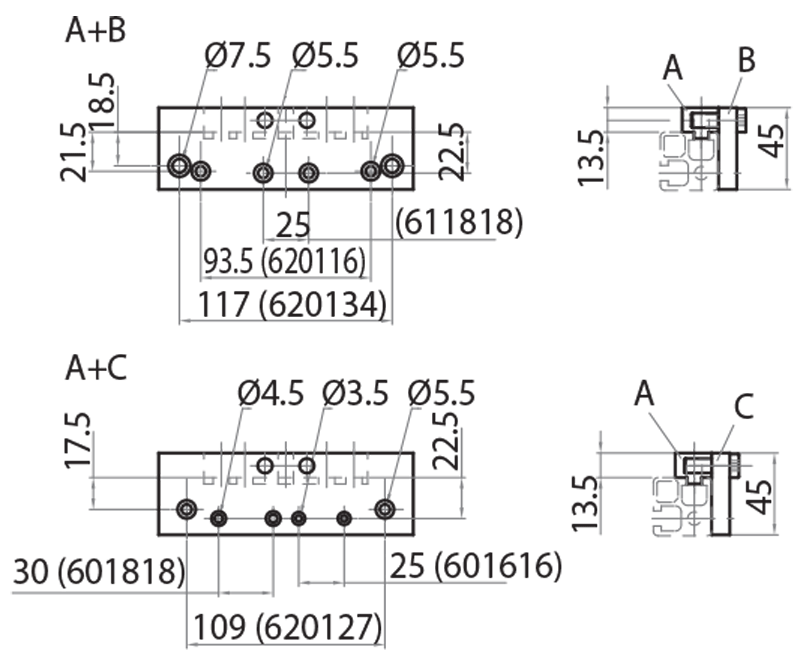 990017 - Bohrschablone / Bearbeitungswerkzeuge / Zubehör für Strukturen und Schutzeinrichtungen / Produkte / Alutec | Profili in alluminio, sistemi di trasporto e automazione industriale - Alutec Group 990017 - Bohrschablone / Bearbeitungswerkzeuge / Zubehör für Strukturen und Schutzeinrichtungen / Produkte / Alutec | Profili in alluminio, sistemi di trasporto e automazione industriale - Alutec Group
