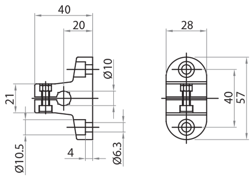 729320 - Halterung für T-Verbinder Ø20 mm / Klemmelemente aus Aluminium / Halterungen und Führungen / Produkte / Alutec | Profili in alluminio, sistemi di trasporto e automazione industriale - Alutec Group 729320 - Halterung für T-Verbinder Ø20 mm / Klemmelemente aus Aluminium / Halterungen und Führungen / Produkte / Alutec | Profili in alluminio, sistemi di trasporto e automazione industriale - Alutec Group