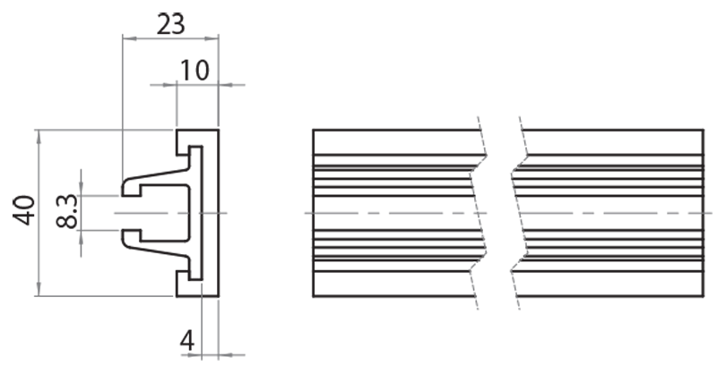 904516PLB - Guida di contenimento grande bianca / Guide di contenimento / Supporti e guide / Prodotti / Alutec | Profili in alluminio, sistemi di trasporto e automazione industriale - Alutec Group 904516PLB - Guida di contenimento grande bianca / Guide di contenimento / Supporti e guide / Prodotti / Alutec | Profili in alluminio, sistemi di trasporto e automazione industriale - Alutec Group
