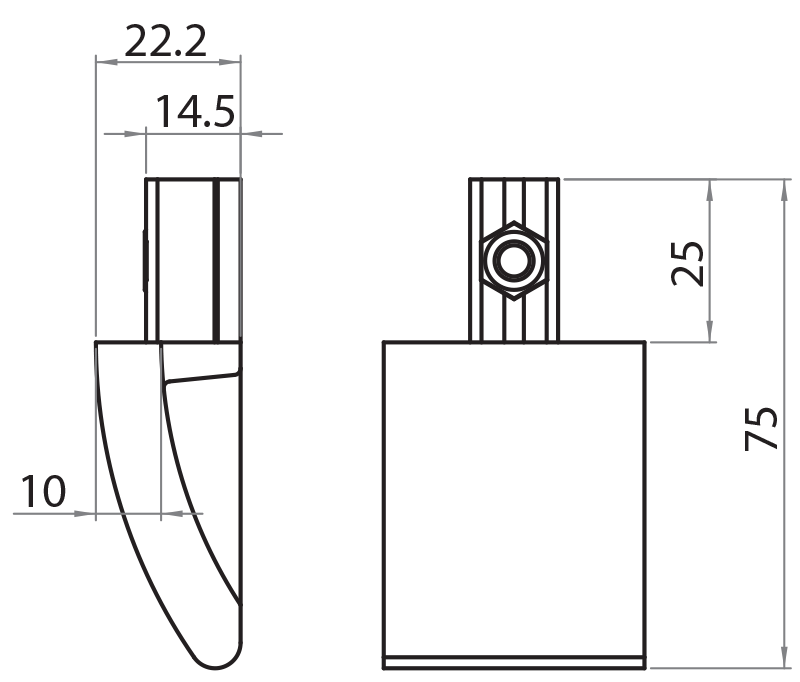 224516 - Terminale di chiusura grigio per guida 904516 / Supporti per guide / Supporti e guide / Prodotti / Alutec | Profili in alluminio, sistemi di trasporto e automazione industriale - Alutec Group 224516 - Terminale di chiusura grigio per guida 904516 / Supporti per guide / Supporti e guide / Prodotti / Alutec | Profili in alluminio, sistemi di trasporto e automazione industriale - Alutec Group