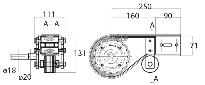 ATD16065 - Testata di traino 16 denti destra per catena 63 mm / Componenti per canale 65 mm / Aluflex / Prodotti / Alutec | Profili in alluminio, sistemi di trasporto e automazione industriale - Alutec Group ATD16065 - Testata di traino 16 denti destra per catena 63 mm / Componenti per canale 65 mm / Aluflex / Prodotti / Alutec | Profili in alluminio, sistemi di trasporto e automazione industriale - Alutec Group