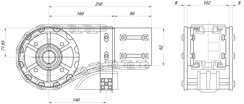 ARU12086 - 12 Zacken Leerlaufkopf für Kette 82,5 / Komponenten für Rinne 86 mm / Aluflex / Produkte / Alutec | Profili in alluminio, sistemi di trasporto e automazione industriale - Alutec Group ARU12086 - 12 Zacken Leerlaufkopf für Kette 82,5 / Komponenten für Rinne 86 mm / Aluflex / Produkte / Alutec | Profili in alluminio, sistemi di trasporto e automazione industriale - Alutec Group
