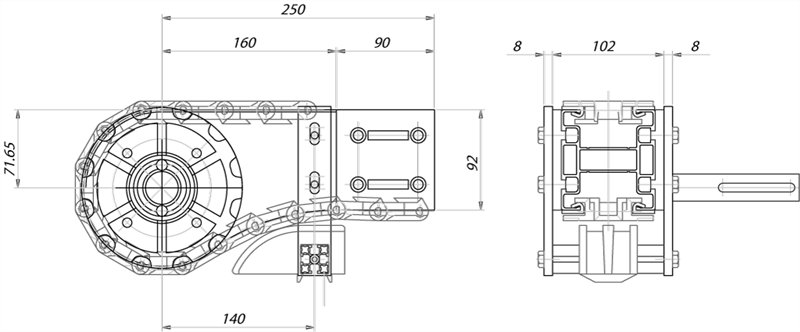 ATS12086 - Testata di traino 12 denti sinistra per catena 82,5 mm / Componenti per canale 86 mm / Aluflex / Prodotti / Alutec | Profili in alluminio, sistemi di trasporto e automazione industriale - Alutec Group ATS12086 - Testata di traino 12 denti sinistra per catena 82,5 mm / Componenti per canale 86 mm / Aluflex / Prodotti / Alutec | Profili in alluminio, sistemi di trasporto e automazione industriale - Alutec Group