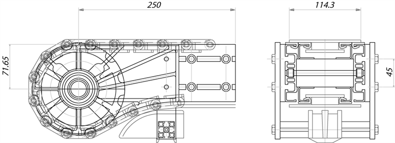 ARU12127 - 12 Zacken Leerlaufkopf für Kette 114,3 / Komponenten für Rinne 127 mm / Aluflex / Produkte / Alutec | Profili in alluminio, sistemi di trasporto e automazione industriale - Alutec Group ARU12127 - 12 Zacken Leerlaufkopf für Kette 114,3 / Komponenten für Rinne 127 mm / Aluflex / Produkte / Alutec | Profili in alluminio, sistemi di trasporto e automazione industriale - Alutec Group