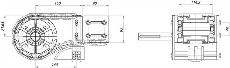 ATD12127 - 12 Zacken Abziehkopf (rechts) für Kette 114,3 / Komponenten für Rinne 127 mm / Aluflex / Produkte / Alutec | Profili in alluminio, sistemi di trasporto e automazione industriale - Alutec Group ATD12127 - 12 Zacken Abziehkopf (rechts) für Kette 114,3 / Komponenten für Rinne 127 mm / Aluflex / Produkte / Alutec | Profili in alluminio, sistemi di trasporto e automazione industriale - Alutec Group